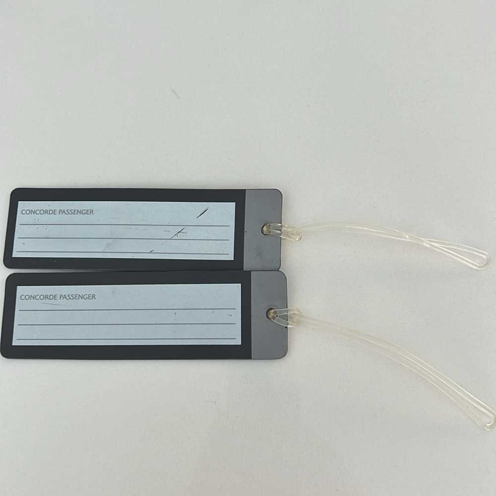 Rare Vintage British Airways Concorde Luggage Tags - Set of 2 - Collectible - Picture 4 of 10